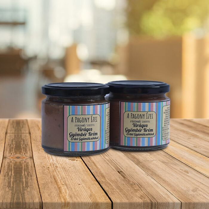 Virágos Gyömbér Krém Erdei Gyümölcsökkel