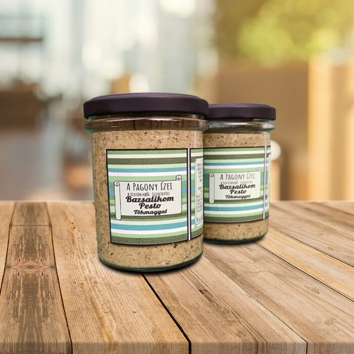 Bazsalikom Pesztó Tökmaggal