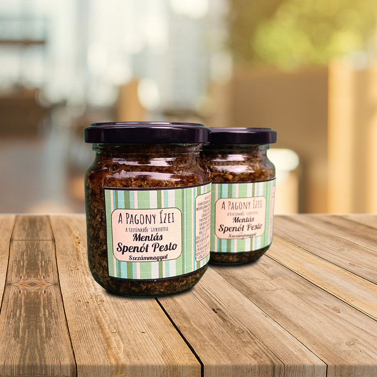 Mentás Spenót Pesztó Szezámmaggal