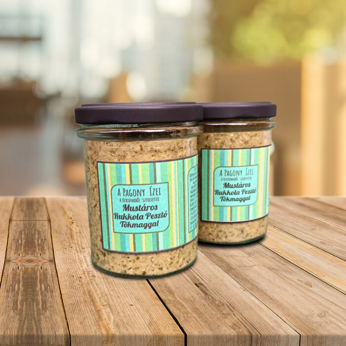 Mustáros Rukkola Pesztó Tökmaggal