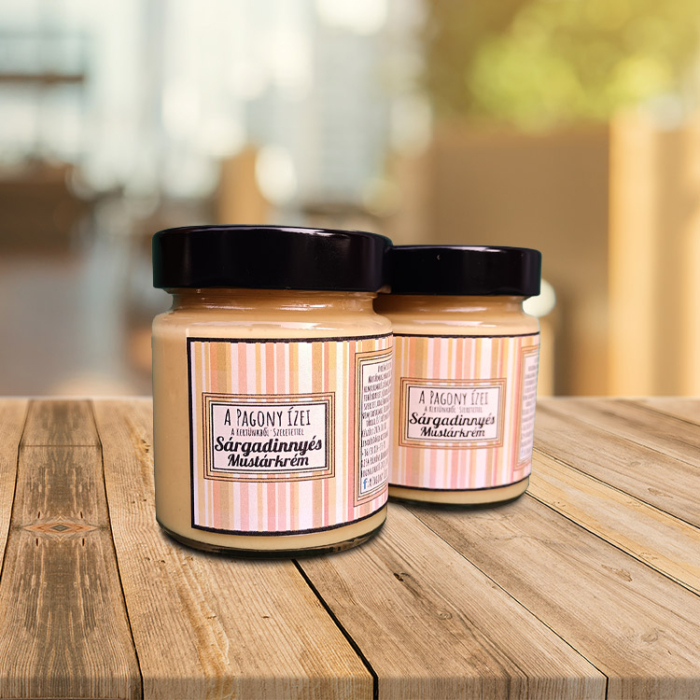 Sárgadinnyés Mustárkrém